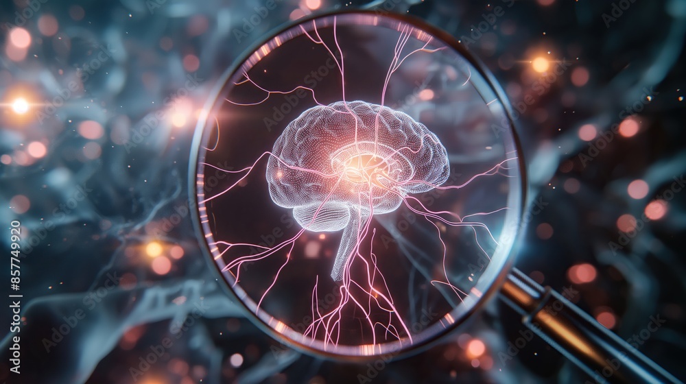 brain neurons under a microscope brain neurons under a microscope