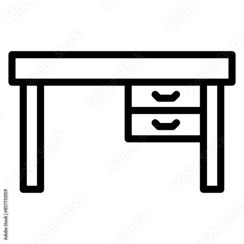 Desk icon vector image. Can be used for Raising Children.