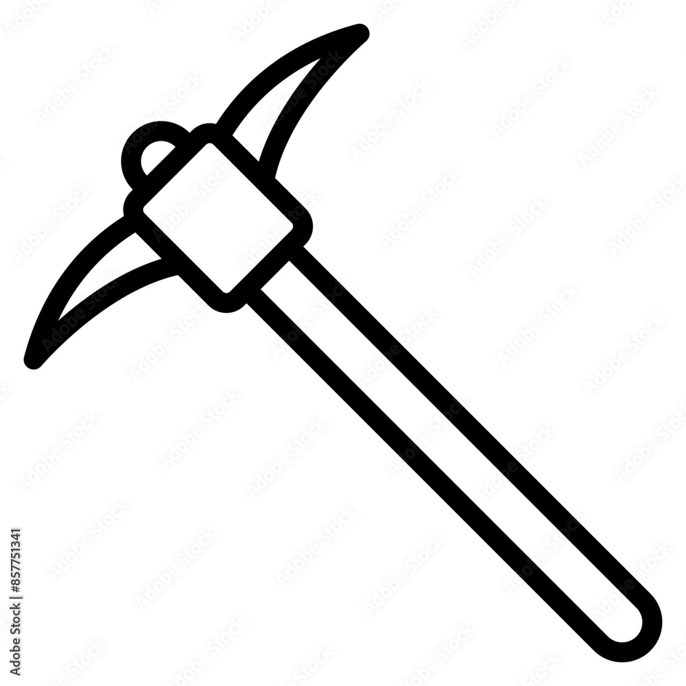 Pickaxe icon vector image. Can be used for Mining And Crafting. Pickaxe icon vector image. Can be used for Mining And Crafting.