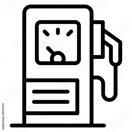 Gas Pump icon vector image. Can be used for Oil And Gas.