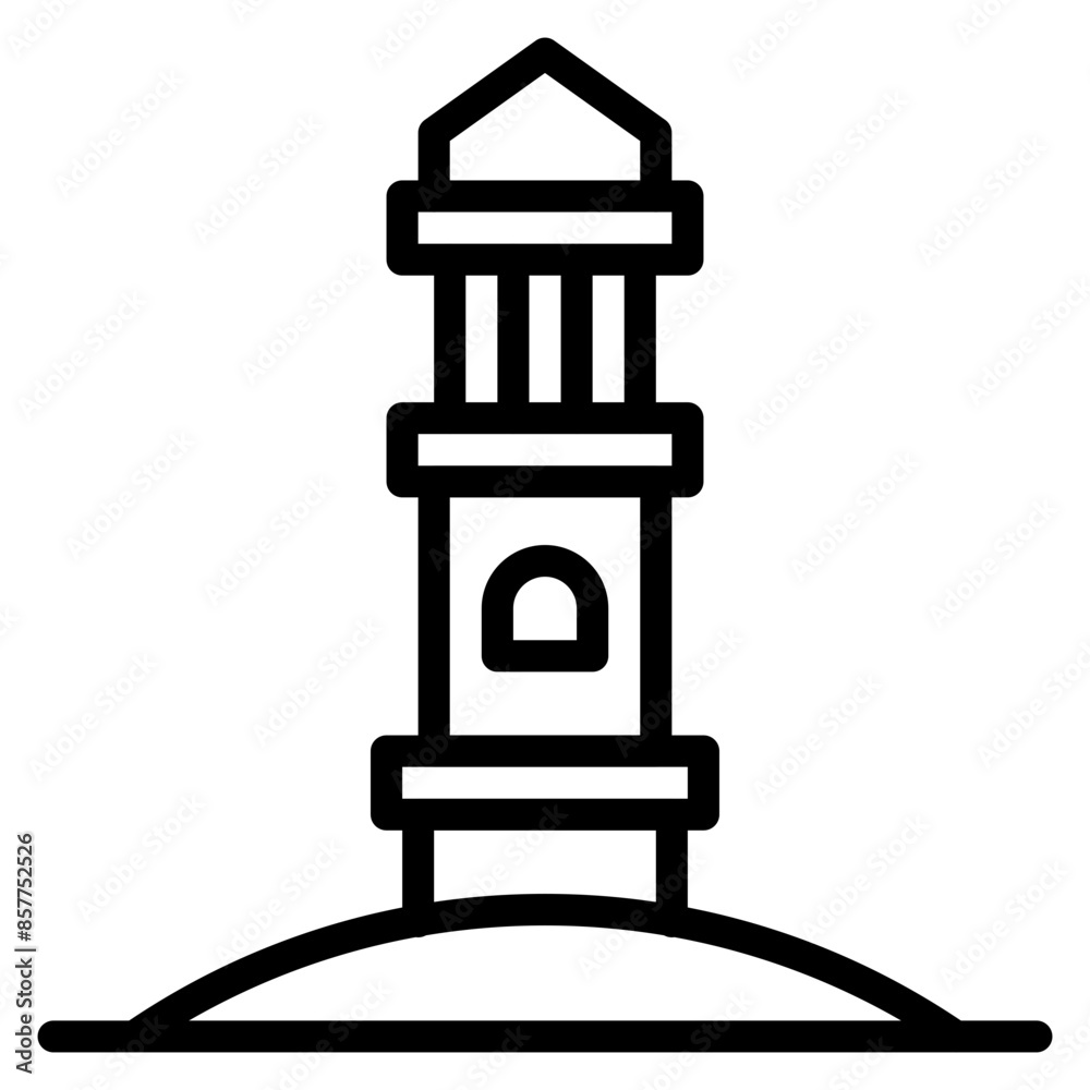 Kingdom Tower icon vector image. Can be used for Empire.