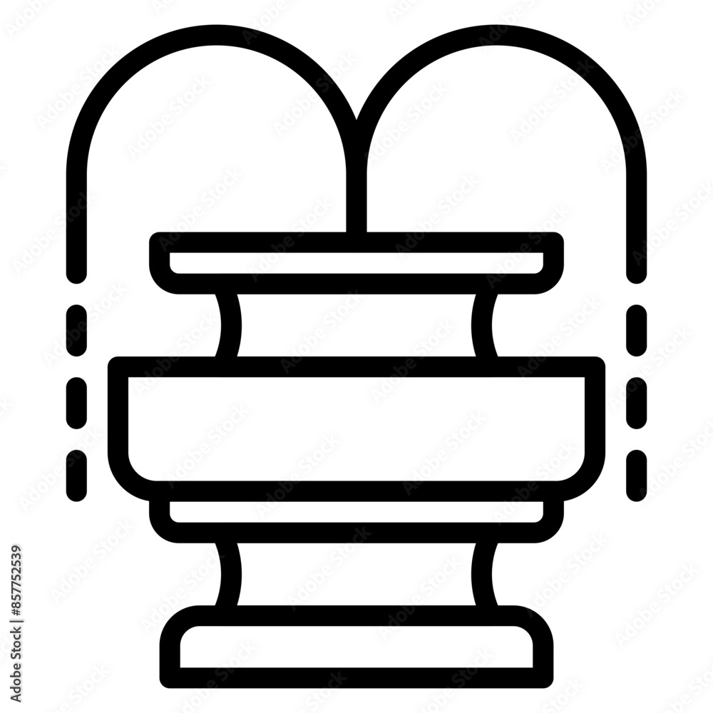 Royal Fountain icon vector image. Can be used for Empire. Royal Fountain icon vector image. Can be used for Empire.