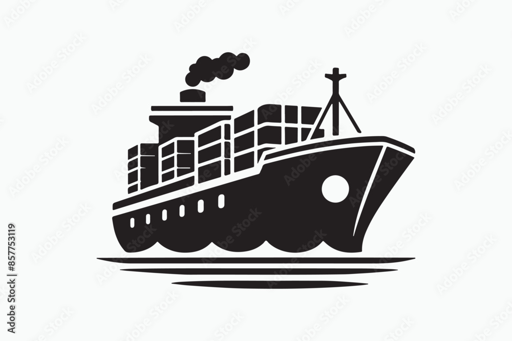 Obraz premium Ship Vector Art & Illustration