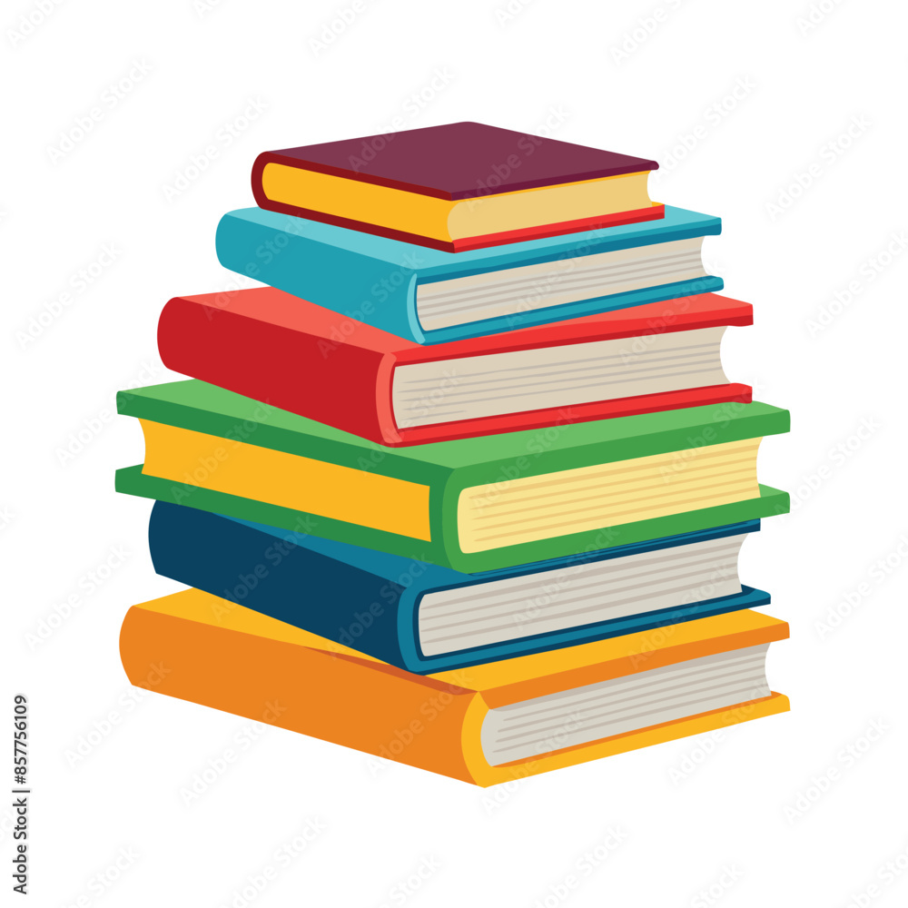 Books Stack Vector Illustration Books Stack Vector Illustration