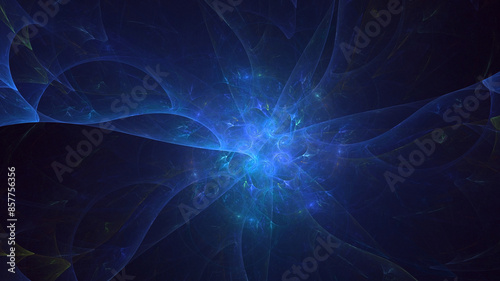 3D manual rendering abstract colorful fractal light background. Its not AI Generatd illustration.