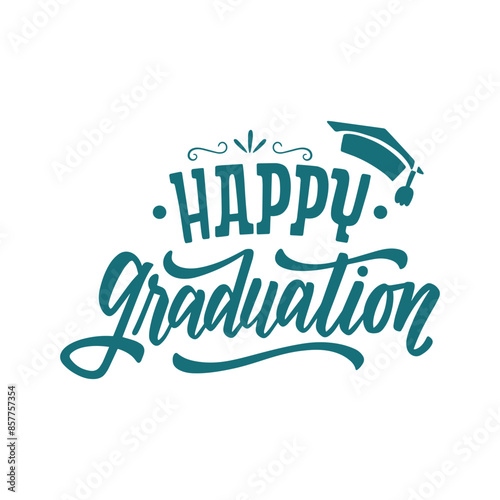 Congrats Class of 2024 greeting sign with academic cap and diploma.