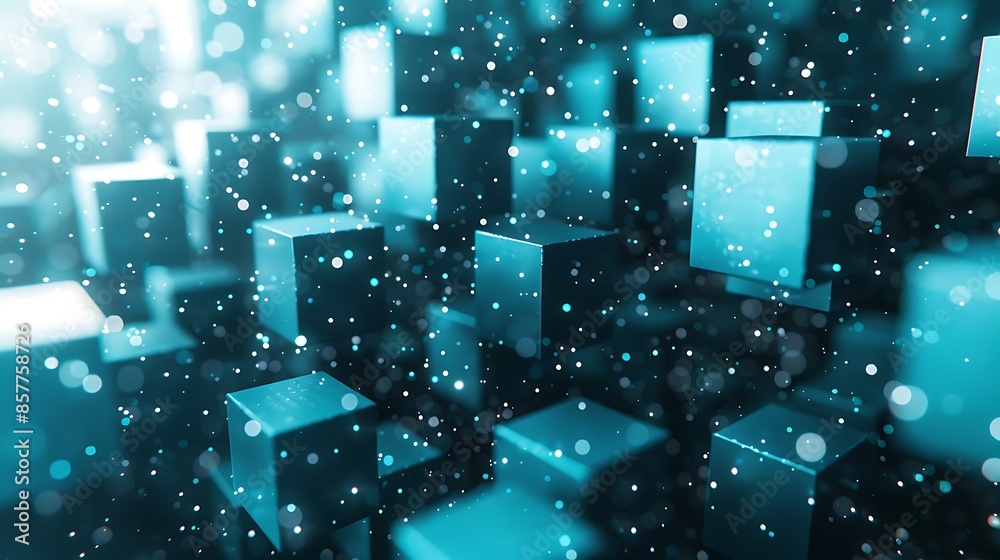 Luminous Technological Cube: A Glimpse into the Digital Realm