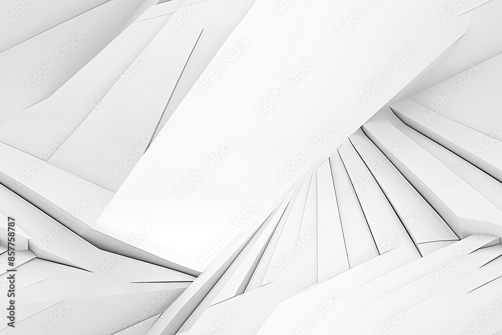 Fototapeta premium White Minimalist Abstract Background created with Generative AI