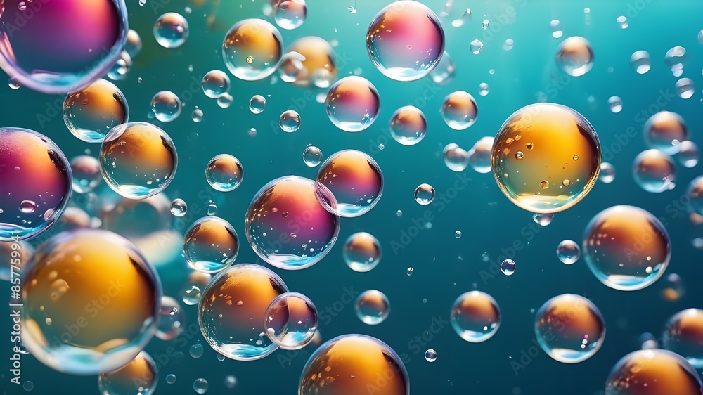 Water bubbles abstract colorful background Water bubbles abstract colorful background