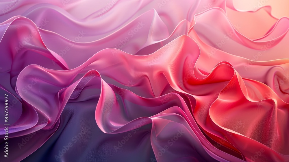 Fototapeta premium Abstract Gradients Fashion: An illustration showcasing abstract gradients in fashion