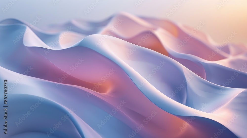 Obraz premium Gradient Backgrounds Minimalist: A 3D illustration featuring minimalist gradient backgrounds