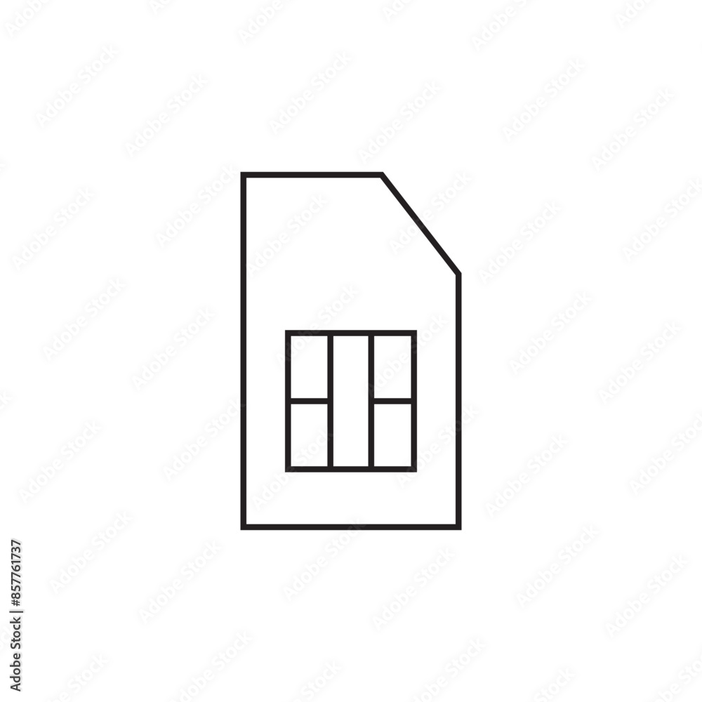 sim card icon logo vector design sim card icon logo vector design