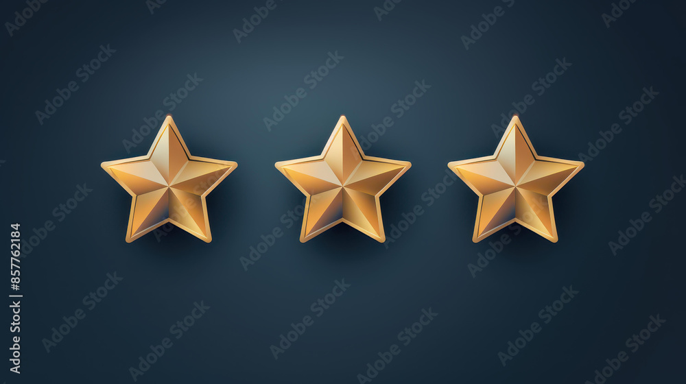 Five gold stars on dark blue with gradient Five gold stars on dark blue with gradient