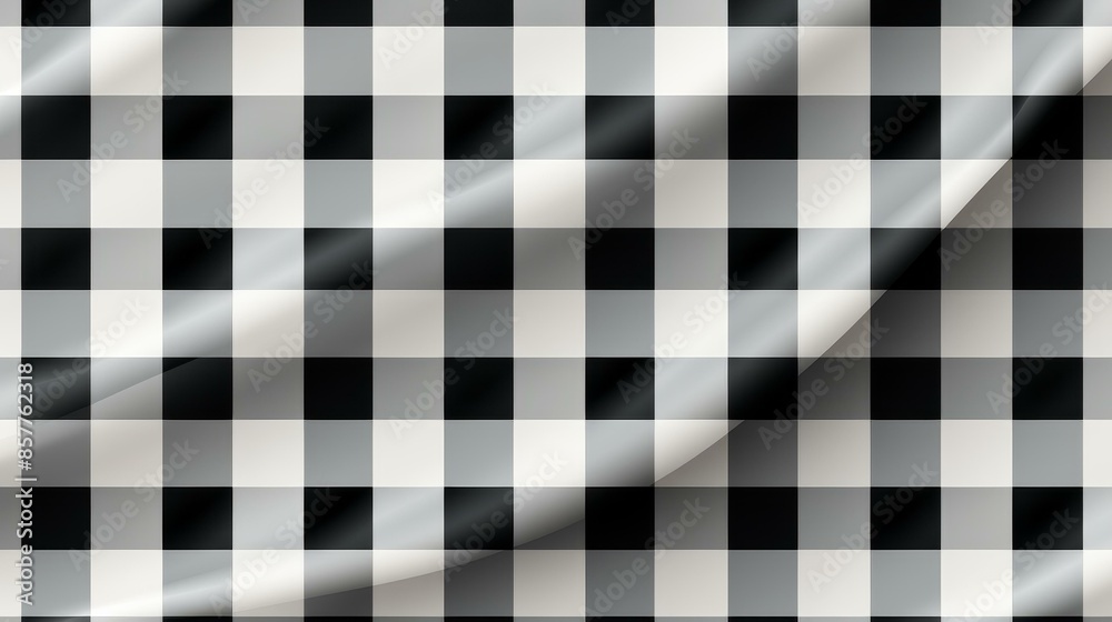 Fototapeta premium Sleek and modern houndstooth texture in a flat illustration style with clean lines for a touch of contemporary elegance.
