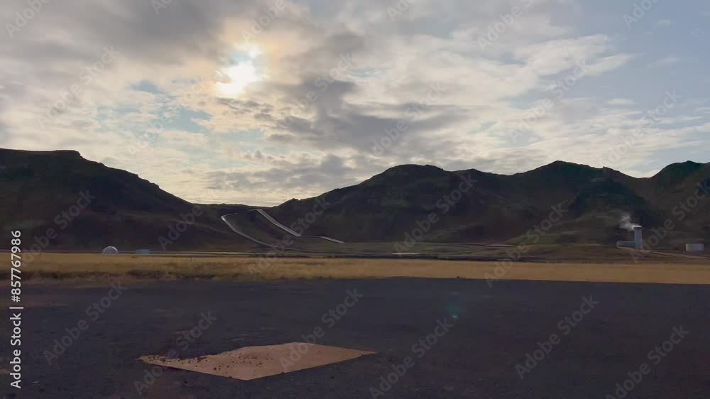 Industrial site in Iceland capturing CO2 emissions with geothermal power Industrial site in Iceland capturing CO2 emissions with geothermal power