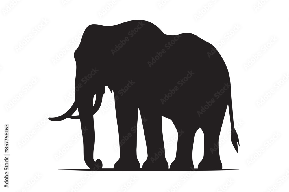 Sophisticated Elephant Silhouette Artwork Sophisticated Elephant Silhouette Artwork
