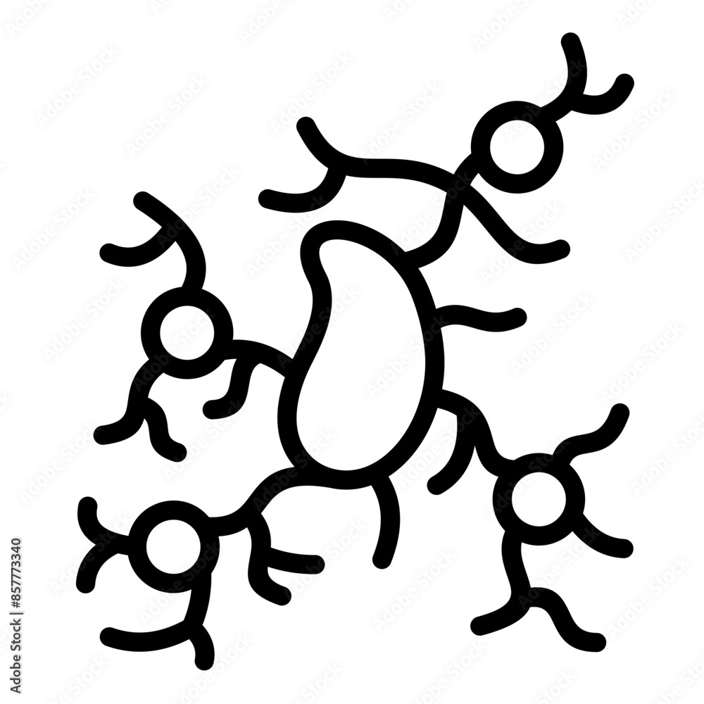 Obraz premium Lymph Icon