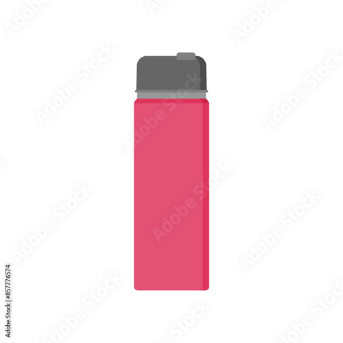 coffee thermoses flat design vector illustration. thermo mugs, tumbler and thermos. Vector travel cups for coffee or tea hot drinks, water bottles or thermal flasks for takeaway beverages