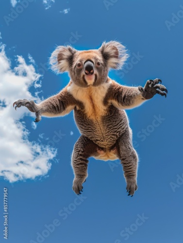 Flying koala photo