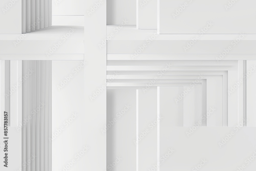Fototapeta premium White Minimalist Abstract Background created with Generative AI