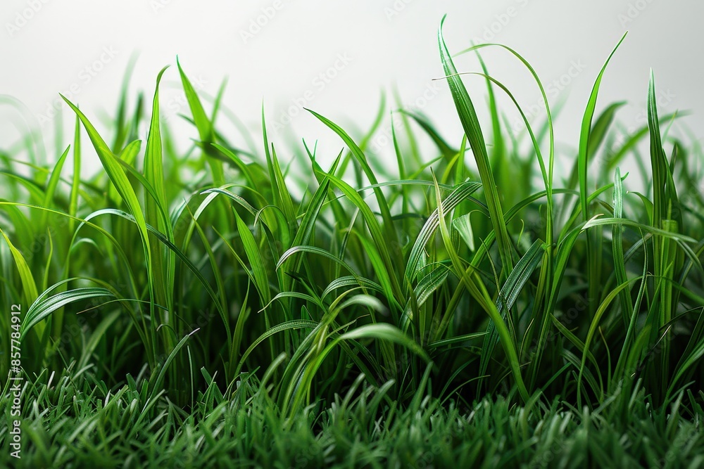 Close-up of fresh vibrant green grass blades Close-up of fresh vibrant green grass blades