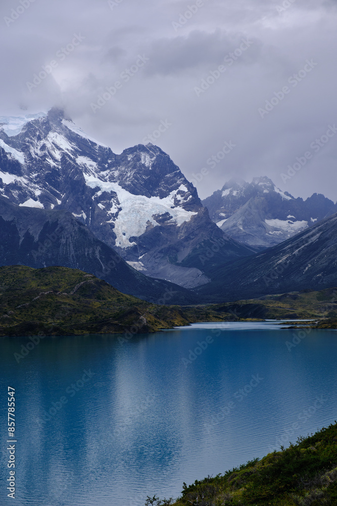 Lago Pehoe in Torres del Paine National Park, Patagonia, Chile Lago Pehoe in Torres del Paine National Park, Patagonia, Chile