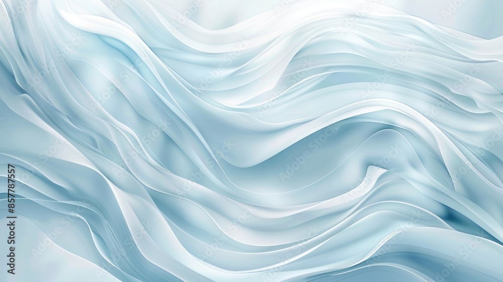 Fototapeta premium Abstract Blue and White Waves
