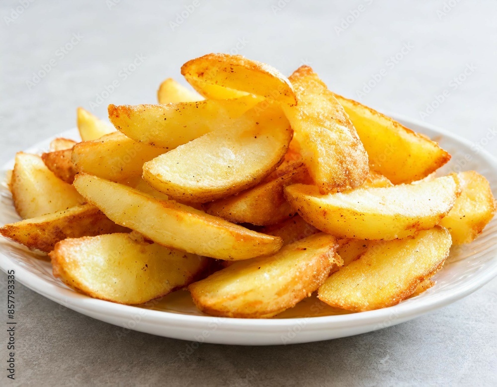Potato fry on transparent isolated background Potato fry on transparent isolated background