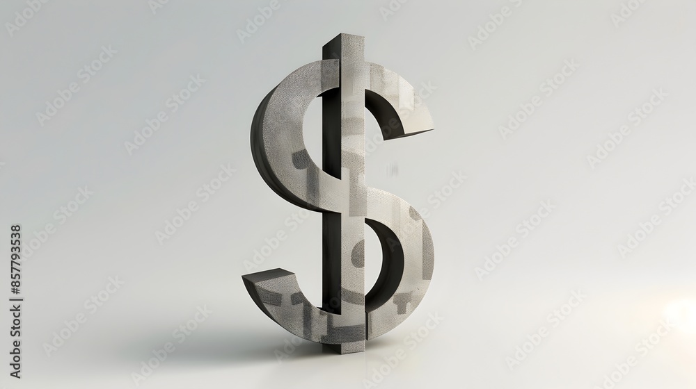 Minimalist 3D Rendered Euro Symbol as Modern Architectural Design Minimalist 3D Rendered Euro Symbol as Modern Architectural Design