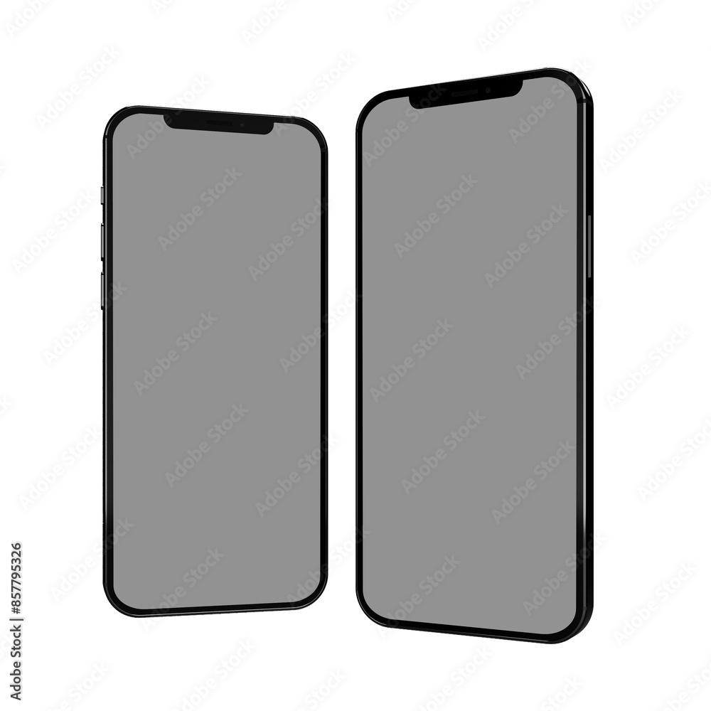 Mobile samrtphone transparent isolated Mobile samrtphone transparent isolated