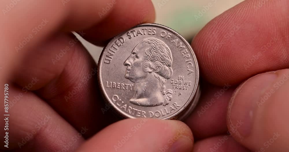 Old yellowed one dollar close-up , American old cash paper dollars close-up