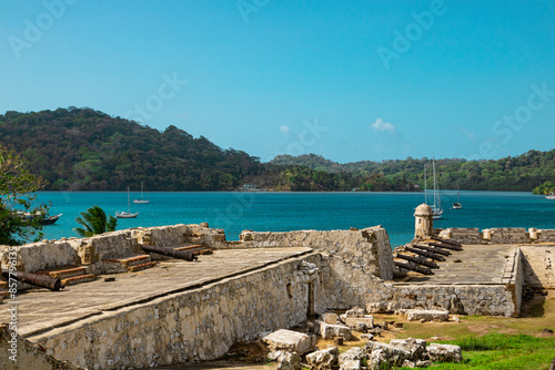 Portobelo, Colón, Panama, fuerte, ruinas, fortificaciones, bateria de santiago, caribe, historia  photo