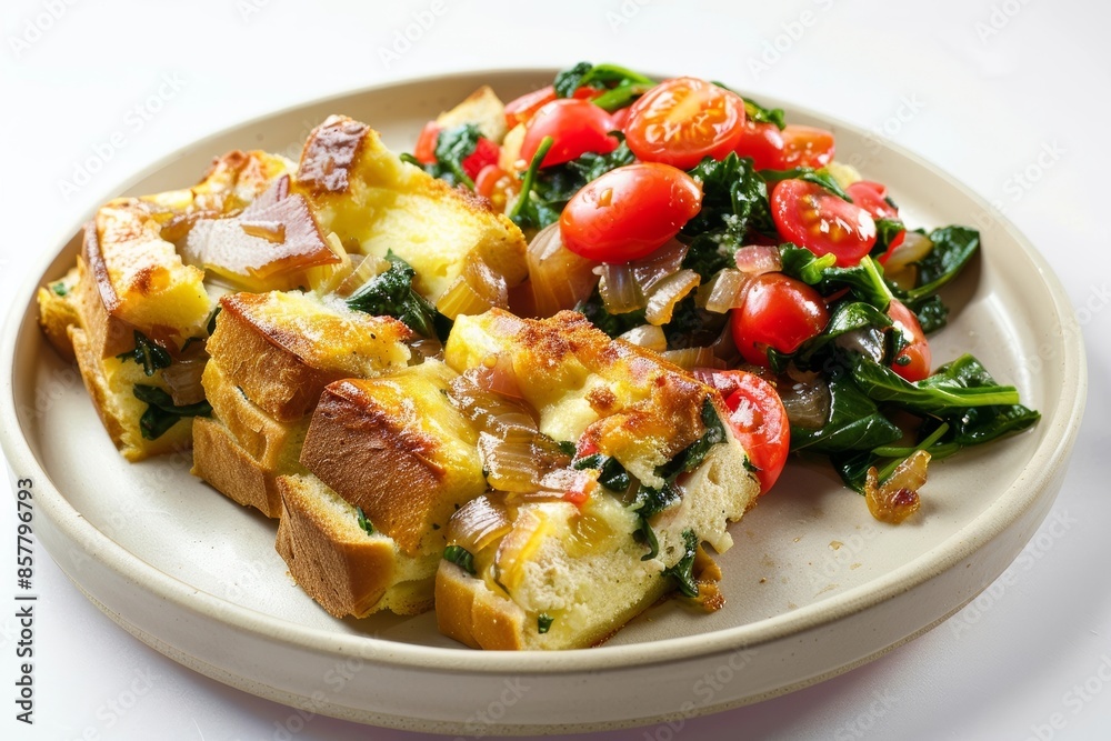 Caramelized Onion, Spinach and Gruyere Strata: A Tasty and Elegant Dish Caramelized Onion, Spinach and Gruyere Strata: A Tasty and Elegant Dish