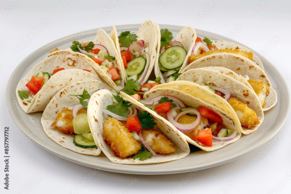 Cerveza-Battered Fish Tacos with Quick-Pickled Onion and Cucumber, Vibrant and Delicious Cerveza-Battered Fish Tacos with Quick-Pickled Onion and Cucumber, Vibrant and Delicious