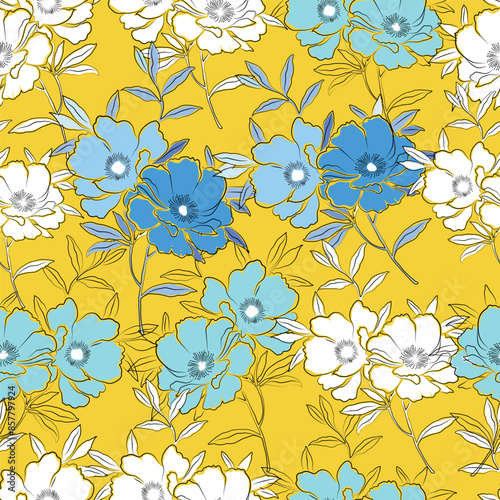 flower seamless patterns
