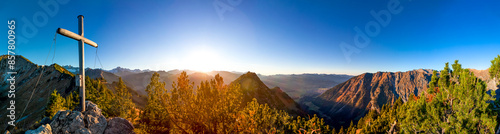 Sunset in the Allgäu Mountains in Bavaria - Germany