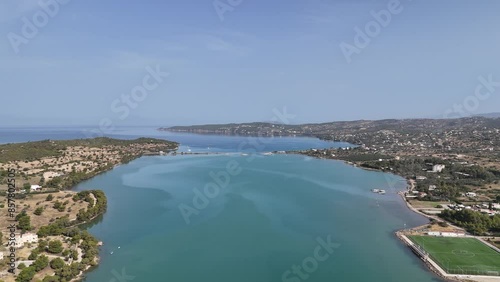 Wallpaper Mural Aerial view of Porto Cheli, a luxury seaside retreat at the east edge of the Peloponnese peninsula, Greece Torontodigital.ca