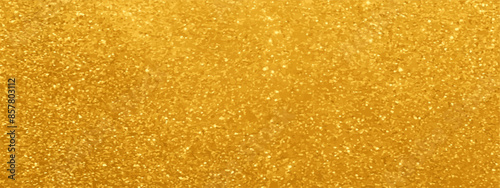 Gold glitter background. Luxurious sparkling backdrop for festive occasions like wedding, birthday, award ceremony. Elegant luxury golden banner. Premium shiny backdrop. Yellow color shimmer wallpaper