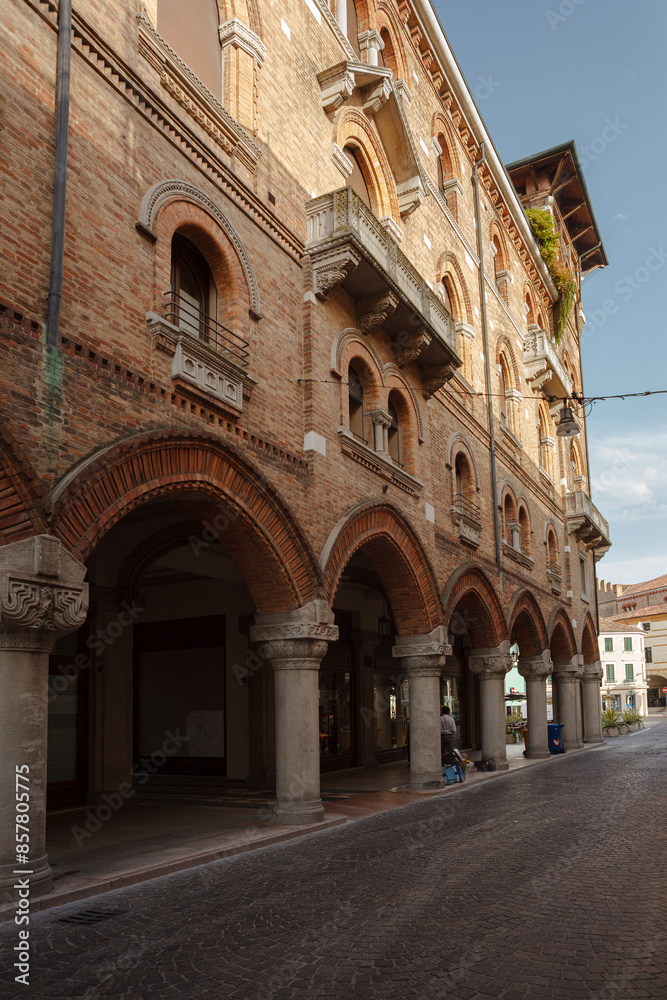 Fototapeta premium Romantic medieval towns of Italy, Old charming streets of Treviso