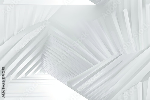 White Minimalist Abstract Background created with Generative AI