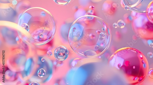 Bubbles Background, Generative AI