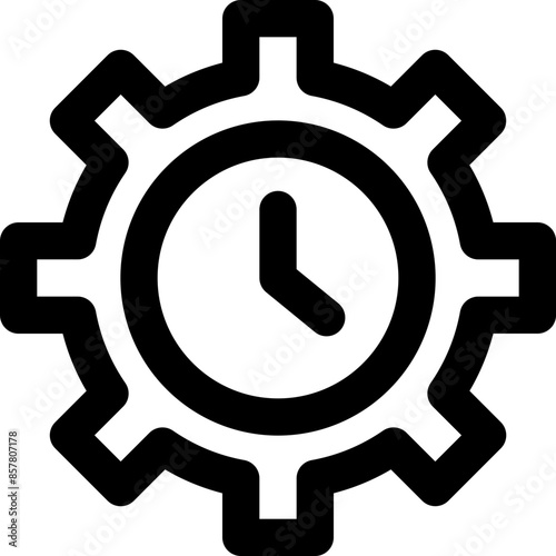 time management icon. vector line icon for your website, mobile, presentation, and logo design.