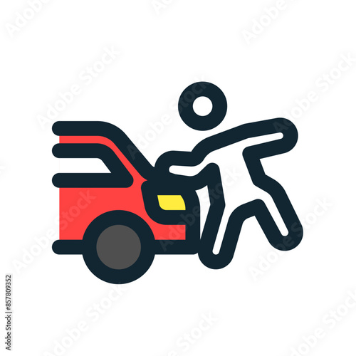 Pedestrian Hit Icon