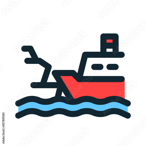 Ship Crash Icon