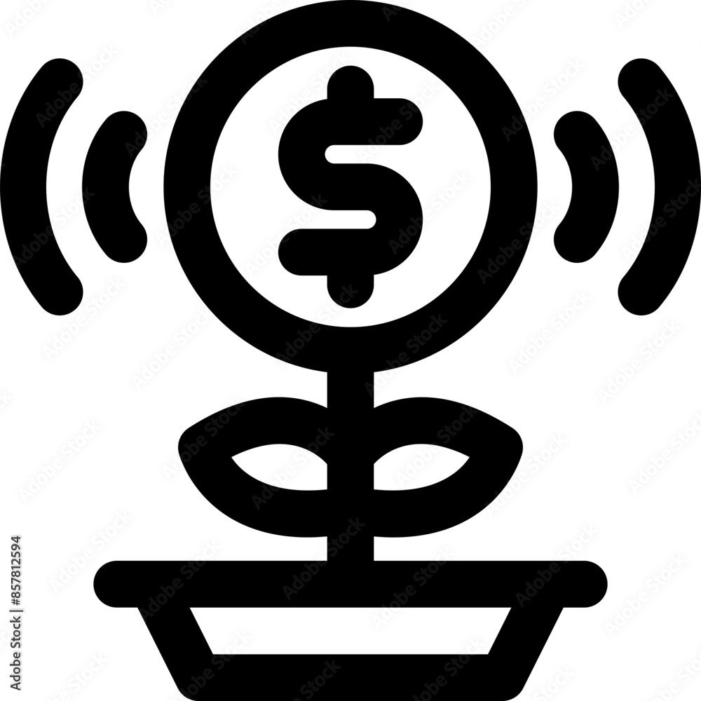 invest icon. vector line icon for your website, mobile, presentation, and logo design. invest icon. vector line icon for your website, mobile, presentation, and logo design.