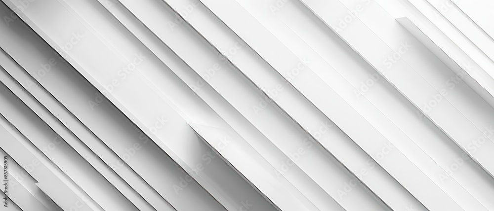 Obraz premium Clean white background with subtle gray diagonal stripes
