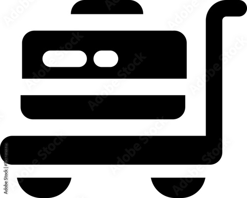 luggage icon. vector glyph icon for your website, mobile, presentation, and logo design.