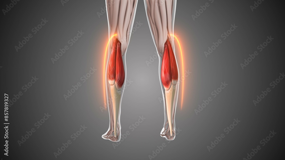 Animation of the Gastrocnemius muscles Animation of the Gastrocnemius muscles