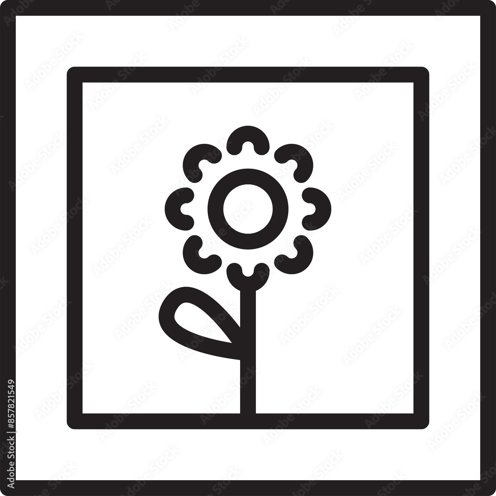 Obraz premium Nature Scene Photo File Icon