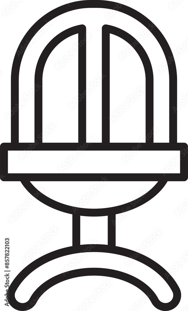 Chair Icon Front View Line Art
Chair Icon Front View Line Art